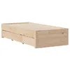Image de vidaXL Cadre de lit sans matelas avec tiroirs 75x190 cm bois de pin