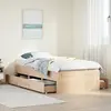 Image de vidaXL Cadre de lit sans matelas avec tiroirs 75x190 cm bois de pin