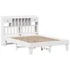 Image de vidaXL Cadre de lit sans matelas blanc 140x200 cm bois de pin massif