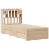 Image de vidaXL Lit bibliothèque sans matelas 75x190 cm bois de pin massif