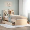 Image de vidaXL Lit bibliothèque sans matelas 75x190 cm bois de pin massif