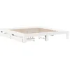 Image de vidaXL Cadre de lit sans matelas blanc 180x200 cm bois massif de pin