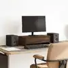 Image de vidaXL Support de moniteur avec tiroirs chêne marron bois d'ingénierie
