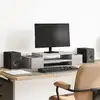 Image de vidaXL Support de moniteur et rangement sonoma gris bois d'ingénierie