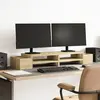 Image de vidaXL Support de moniteur avec rangement chêne sonoma bois ingénierie