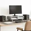 Image de vidaXL Support de moniteur gris béton 50x27x15 cm bois d'ingénierie