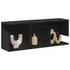 Image de vidaXL Armoire murale 80x20x30 cm noir bois d'ingénierie