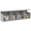 Image de vidaXL Armoire murale 100x20x30 cm sonoma gris bois d'ingénierie