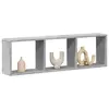 Image de vidaXL Armoire murale 100x16x30 cm gris béton bois d'ingénierie