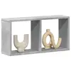 Image de vidaXL Armoire murale 60x16x30 cm gris béton bois d'ingénierie
