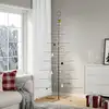 Image de vidaXL Arbre de Noël en métal avec base en bois noir 210 cm