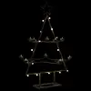 Image de vidaXL Arbre de Noël en métal pour décoration noir 75 cm