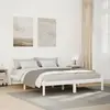 Image de vidaXL Cadre de lit extra long sans matelas 140x210 cm bois massif pin