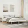 Image de vidaXL Cadre de lit extra long sans matelas 140x220 cm bois massif pin