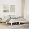 Image de vidaXL Cadre de lit extra long sans matelas 160x220 cm bois massif pin