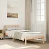 Image de vidaXL Cadre de lit extra long sans matelas 90x220 cm bois massif pin