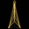 Image de vidaXL Sapin de Noël à LED 363 LED blanc chaud 182 cm