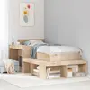 Image de vidaXL Table de chevet avec bureau 222x107x75 cm bois de pin massif
