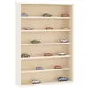 Image de vidaXL Vitrine de collection en bois avec 6 étagères 40x8,5x55 cm