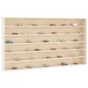 Image de vidaXL Vitrine de collection en bois avec 6 étagères 100x9x55 cm
