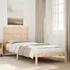 Image de vidaXL Cadre de lit extra long sans matelas 90x220 cm bois massif