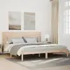 Image de vidaXL Cadre de lit extra long sans matelas 200x210 cm bois massif
