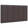 Image de vidaXL Coussin de tête de lit Hanko marron foncé 80 cm tissu