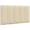 Image de vidaXL Coussin de tête de lit Hanko crème 80 cm tissu
