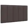 Image de vidaXL Coussin de tête de lit Hanko marron foncé 90 cm tissu