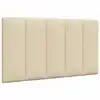 Image de vidaXL Coussin de tête de lit Hanko crème 90 cm tissu