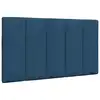 Image de vidaXL Coussin de tête de lit Hanko bleu 90 cm tissu