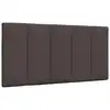 Image de vidaXL Coussin de tête de lit Hanko marron foncé 100 cm tissu