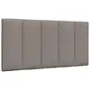 Image de vidaXL Coussin de tête de lit Hanko taupe 100 cm tissu