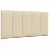Image de vidaXL Coussin de tête de lit Hanko crème 100 cm tissu