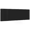 Image de vidaXL Coussin de tête de lit Hanko noir 120 cm tissu