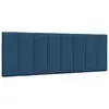 Image de vidaXL Coussin de tête de lit Hanko bleu 140 cm tissu
