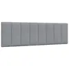 Image de vidaXL Coussin de tête de lit Hanko gris clair 160 cm tissu
