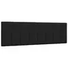 Image de vidaXL Coussin de tête de lit Hanko noir 160 cm tissu