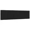 Image de vidaXL Coussin de tête de lit Hanko noir 180 cm tissu
