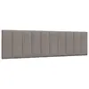Image de vidaXL Coussin de tête de lit Hanko taupe 180 cm tissu