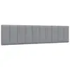 Image de vidaXL Coussin de tête de lit Hanko gris clair 200 cm tissu