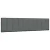 Image de vidaXL Coussin de tête de lit Hanko gris foncé 200 cm tissu