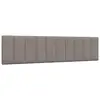 Image de vidaXL Coussin de tête de lit Hanko taupe 200 cm tissu