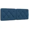 Image de vidaXL Coussin de tête de lit bleu 120 cm tissu