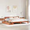 Image de vidaXL Cadre de lit sans matelas cire marron 180x200cm bois pin massif