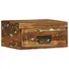 Image de vidaXL Table de chevet murale bois massif de récupération