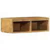 Image de vidaXL Meuble TV mural 60x30x19 cm bois massif de manguier brut