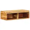 Image de vidaXL Meuble TV mural 60x30x19 cm bois massif d'acacia