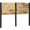 Image de vidaXL Tête de lit 140 cm bois massif manguier et fer