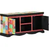 Image de vidaXL Meuble TV Multicolore 100 x 35 x 50 cm Bois de mangue massif